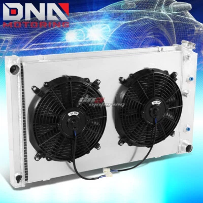 PARA CHEVY/GMC CAMARO 1978-1987/CENTURY V6/V8 RADIADOR DE ALUMINIO DE 3 FILAS + VENTILADOR DE REFRIGERACIÓN Foto 1 de 4