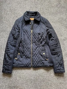 Damenjacke M&S Per Una, Größe 10, dunkelblau, tailliert, gesteppt, durchgehender Reißverschluss (65) - Bild 1 von 7