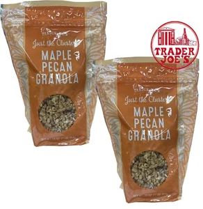 2 Packs Trader Joe’s Just The Clusters Maple Pecan Granola Cereal 16 oz - Picture 1 of 3