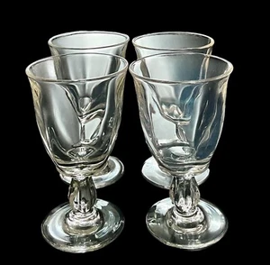 Set Of 4 Vintage Duncan and Miller Canterbury 6” Water Goblets Stem 115 EUC - Picture 1 of 6