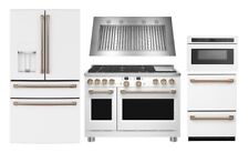 Cafe Appliance Package with 48" Dual Fuel Range, Hood, Refrigerator, Dishwasher