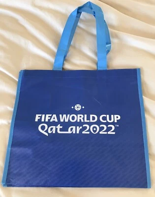Qatar Fifa World Cup 2022 official Blue Beautiful Tote Souvenir Bag NEW/RARE - Image 1 of 3