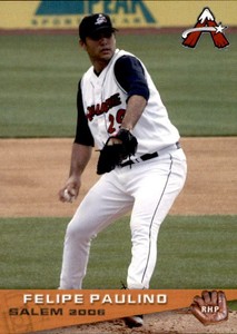 2006 Salem Avalanche Grandstand #16 Felipe Paulino Venezuela VZ Baseball Card