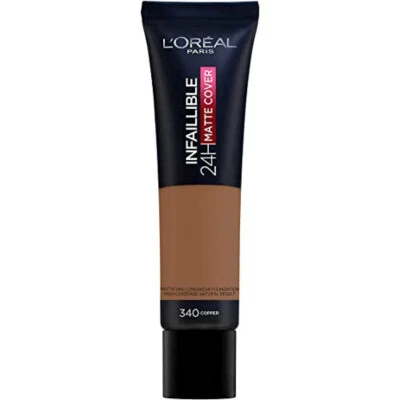 LOREAL PARIS  INFAILLIBLE 24H TOTAL COVER MAKE-UP GRUNDIERUNG  - 340 COPPER - Bild 1 von 4