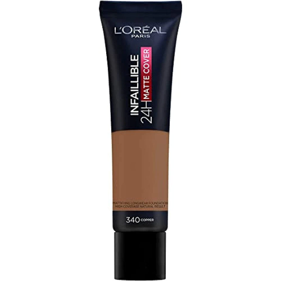 LOREAL PARIS  INFAILLIBLE 24H TOTAL COVER MAKE-UP GRUNDIERUNG  - 340 COPPER - Bild 1 von 4