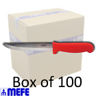 6" Boning Knife - Red Fibrox Handle -Hollow Ground -Box of 100 (CAT 138H6FR100)