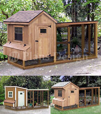 Chicken Coop with Lean-to Kennel, Two in One Combo Project Plans (Instructions)