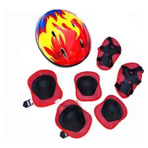 Adjustable Kids Bike Helmet and Knee Pads Elbow Pads Wrist Guards Kids Protectiv - Picture 1 of 12