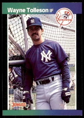 1989 Donruss Wayne Tolleson New York Yankees #659 - Image 1 of 2