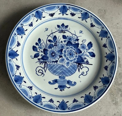 original Royal Delft Blue handbemalt - Deflter Teller  Sammelteller - 80er Jahre - Bild 1 von 4