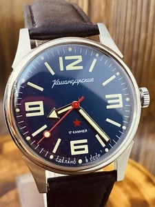 Reloj de pulsera Wostok Vostok Komandirskie 17 joyas URSS cal 2409 era soviética - Imagen 1 de 17