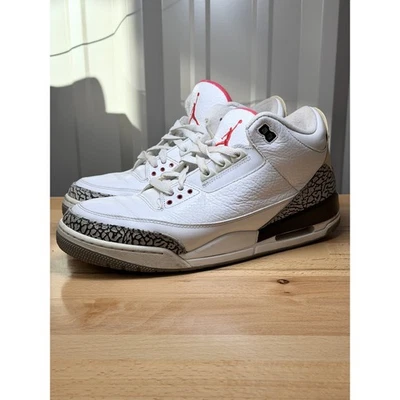 Nike Air Jordan 3 Retro 2011 Blanco Cemento 136064-105 Hombre’s Talla 12  Foto 1 de 4