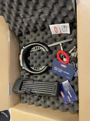 Abus lock set (bordo 6000- black 90 cm and 5750L frame lock) - Image 1 of 3