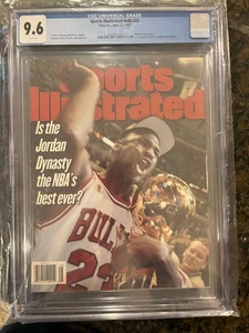 1997 Sports Illustrated Michael Jordan Magazin Zeitungskiosk 23. Juni CGC 9.6 - Bild 1 von 3