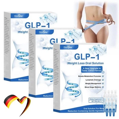 MARKENLOS 3 PCS GLP -1-Gewichtsverlust oraler Lösung orales Flüssigkeitspeptidkomplex-Ser