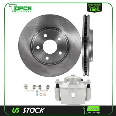 For 2004-2011 2012 CHEVROLET MALIBU Front Pair Rotors And Left Brake Calipers - Image 1 of 4