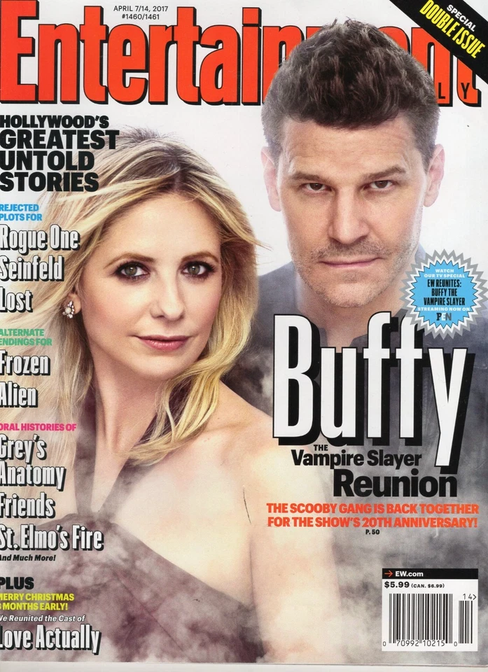 Entertainment Weekly April 7/14, 2017 BUFFY VAMPIRE SLAYER REUNION NO LABEL - Image 1 of 1