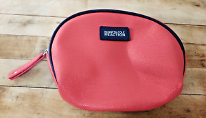 New Kenneth Cole Reaction Cosmetic Make Up Bag Pink Navy G4