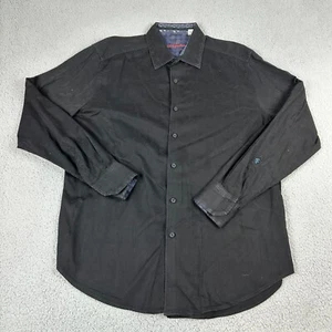 Robert Graham Hemd Herren Extra Large Schwarz Baumwolle Klassisch Langarm Knopfleiste - Bild 1 von 7