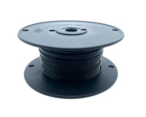 Black Vinyl Coated Wire Rope Cable,1/16 - 3/32, 7x7, 250 ft Reel - Picture 1 of 1