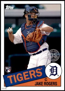 Jake Rogers 2020 Topps 1985 35th Anniversary 5x7 #85-44 14/49 Tigers
