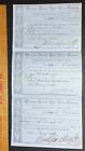 Michigan Central Railroad Co 1861 Uncut Sheet - Stock Document Signed Autographs