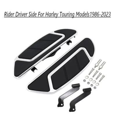 For Harley Chrome Rider Driver Front Footboard Floorboards Mounts Touring Models - Изображение 1 из 4