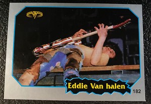 Eddie Van Halen Sticker 1997 International Rock Cards Guitar Rare Trading Card c