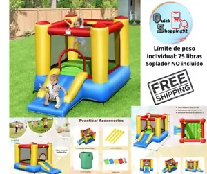 Castillo Inflable Para Niños Brinca Brinca Con Tobogán Para Interior Y Exterior - Picture 1 of 12