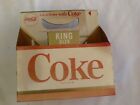 Coke King Size Things Go Better With Coke 10Oz Carrier Carton Used