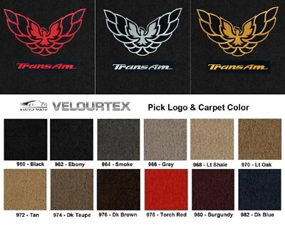 Lloyd Mats Velourtex Pontiac Trans Am Double Logo Front Floor Mats (1993-2002)  Foto 1 de 4