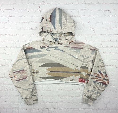 OFF WHITE Felpa con cappuccio Kith Donna x Coca Cola Simran Taglia Large Avorio Multi