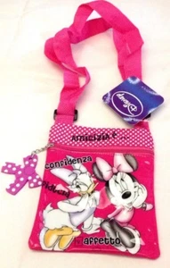 Minnie Mouse and Daisy - Disney - Shoulder Strap Fuchsia - 20x15cm - New - Picture 1 of 2