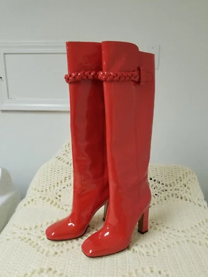 Valentino patent leather  boots size US 8.5 EUR 39 - Image 1 of 4