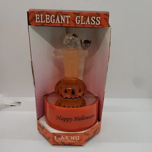 2 LaVori Original Halloween Elegant Glass Lights Ghost Crow Jack-o'-lantern - Picture 1 of 4