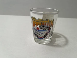 Mark Martin Shot Glass Vintage 1990's #6 NASCAR Valvoline Car Made in USA - Picture 1 of 9
