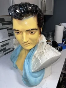 ELVIS PRESLEY/ Rare Chalkware Bust 20” Tall - Picture 1 of 12