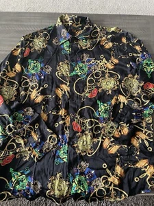 Vintage Coogi Silk Button Down Shirt Sz 4x - Picture 1 of 6