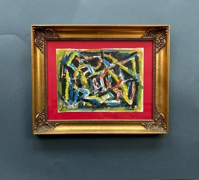 Einar Johansen (1893)  Abstraction – New York School in Paris, Dated 1954. - Image 1 of 4