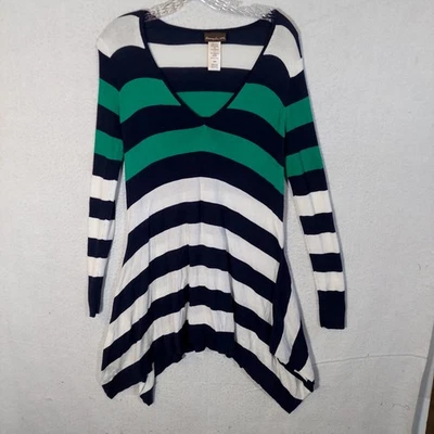 Tommy Bahama Women's Swim Coverup Size XS Knit Multicolor Stripe Sharkbite - Image 1 of 4