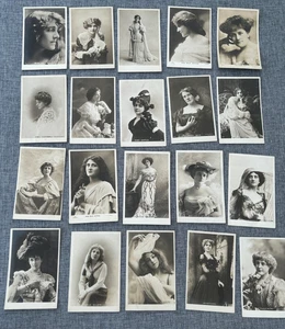 EARLY 1900 ACTRESS GLAMOUR FASHION PORTRAIT VINTAGE POSTCARD SET X 60 POSTCARDS - Picture 1 of 6
