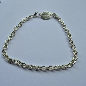 Tiffany & Co Sterlingsilber Halskette Return To Tiffany Oval Halsband 15" - Bild 1 von 6