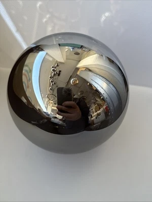 Lampenschirm Ersatz Glas Rauch Schwarz Kugelglas Ø150mm Fassung 50mm Lampenglas - Bild 1 von 4