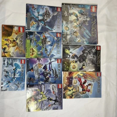 Lot of 9 LEGO Bionicle Instructions Manuals / Booklets 2015-2016 - Image 1 of 4
