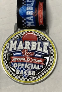 Official Marble World Cup Run Racer Medal Lanyard Car Racing Kids vg - Picture 1 of 4