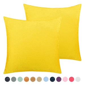 Juego de 2 fundas de almohada de terciopelo decoración de sofá 5 tamaños 10 colores - Imagen 1 de 83