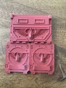 Warhammer 40k Space Marines OOP Blood Angels Legion Army ForgeWorld Rhino Doors - Picture 1 of 6