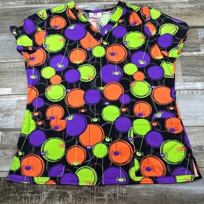 Blusa Médica Mujer M Blanca Cruz Negra Araña Halloween Enfermera Médica Foto 1 de 4