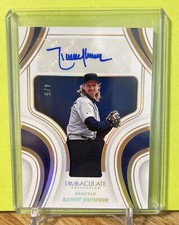 2023 Immaculate Collection Game Worn Patch Auto HOF Randy Johnson- Green # /5