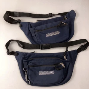Menge zwei Retro 1990er Eastport Gürteltaschen blau schwarz - Bild 1 von 4